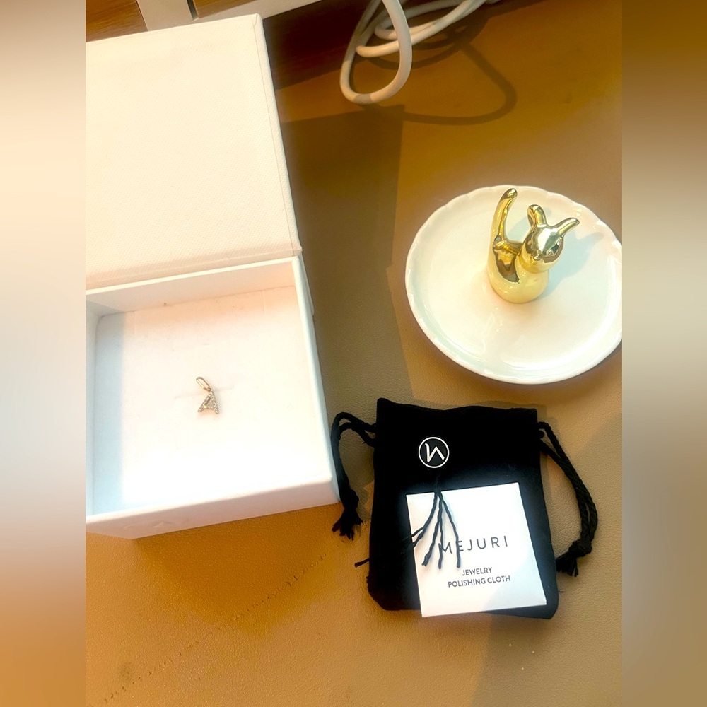 Mejuri Diamond Letter Charm